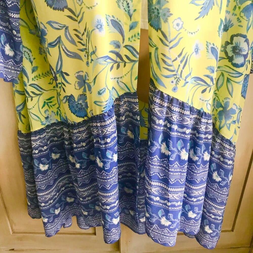 EUC All Worthy byHunter McGrady Regular Print Floral Duster | Size OS - Picture 3 of 7